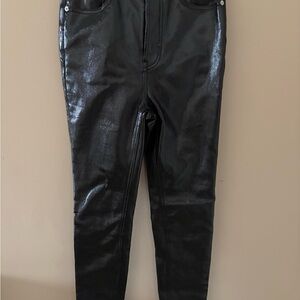 We The Free Shiny Black Skinny Jeans